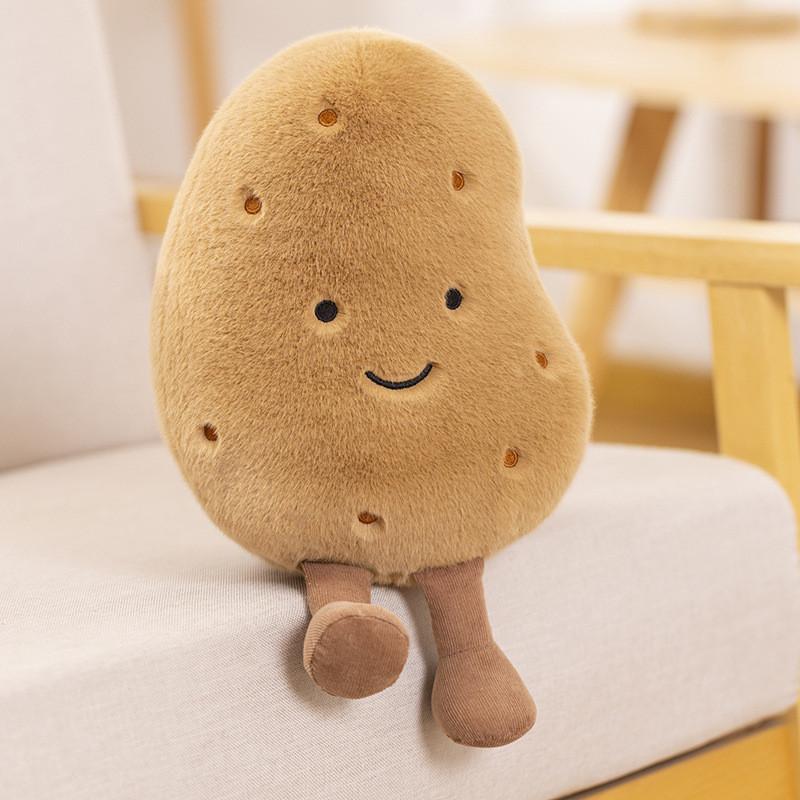 Cute New Potato Doll Pendant Plush Toy In Sour Cucumber Color 10cm Height 0.01kg Weight