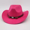 Cappello Western da Cowboy Transfrontaliero Vendita all'Ingrosso Calda Stile Etnico Cappello a Cilindro Tibetano Prateria Ciclismo Vacanza Parasole Cappello Protezione Solare