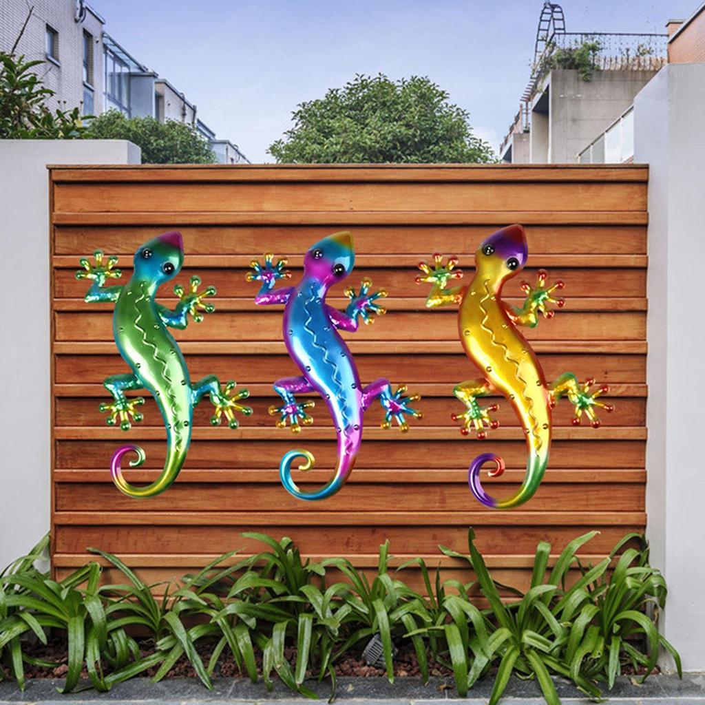 Vivid Wall Decor Gecko Large Hanging Plaque Ornaments Art with