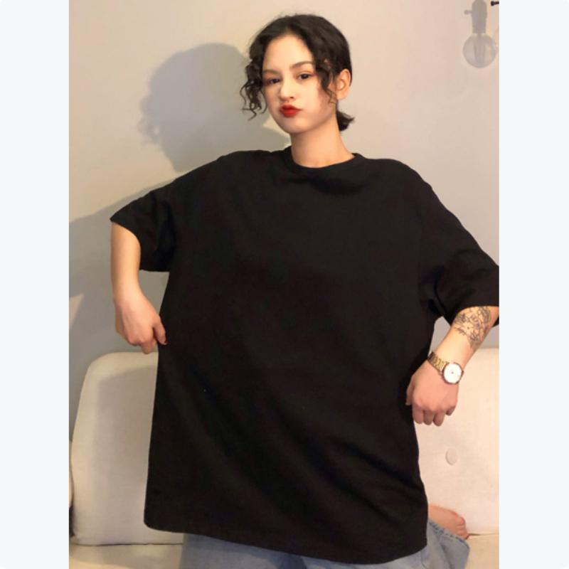 Korejské tričko s krátkým rukávem ležérní oversized dlouhé tričko harajuku 2024 letní trička cukrové barvy dámská trička univerzálního typu Unisex y2k topy