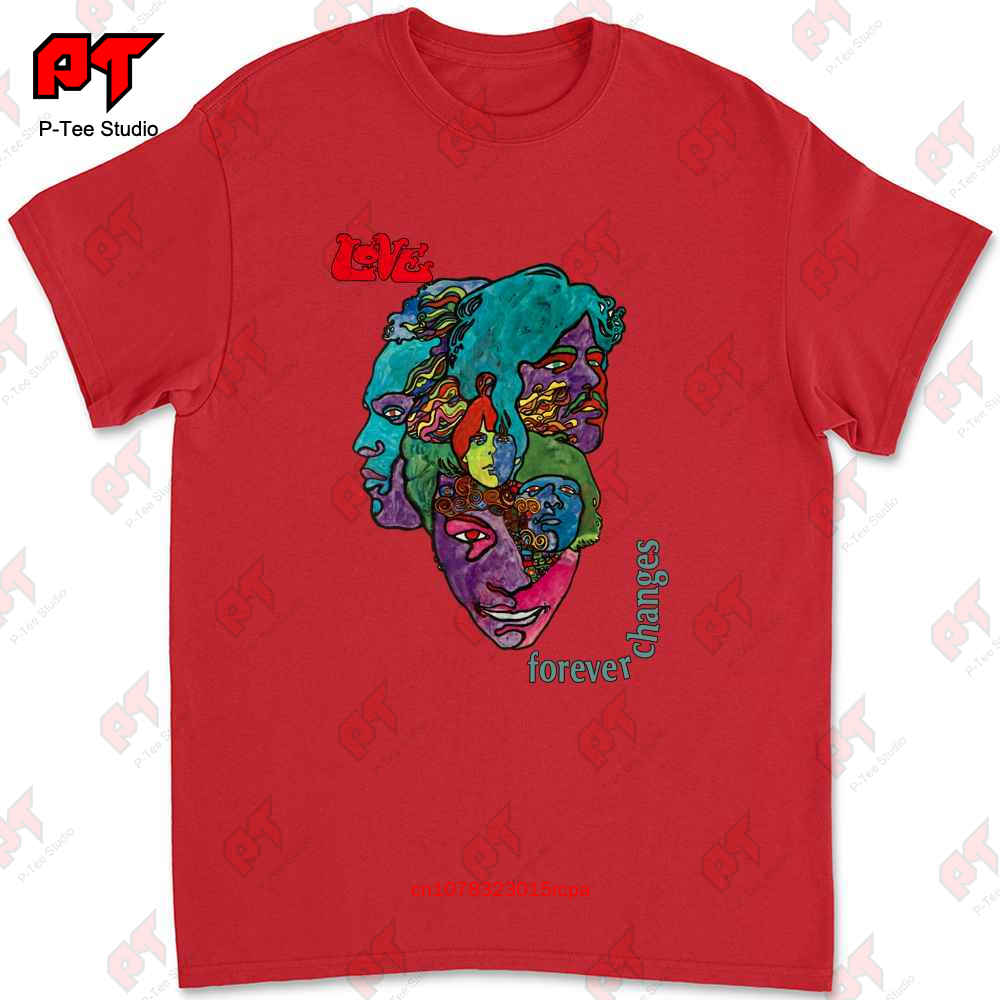 

Love Forever Changes Logo Band Vinyl Cd Velvet Underground Byrds Kinks Tshirt EKGK S