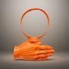 Haarreif Palme Sonnenschutz Stirnband PLA Lustig Rechte Hand Sonnenhut Abnehmbar 3D Gedruckt Sonnenschutz Schrulliges Haarband Kinder