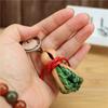 First Layer Cowhide Creative Cabbage Pendant Bag Pendant Accessories Car Keychain Mini Vegetable Pendant