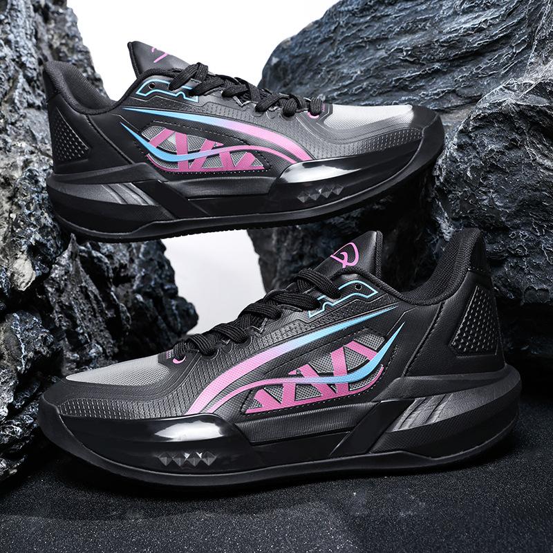New basketball shoes men's cushioning breathable youth mesh wear-resistant non-slip loud fashion sports shoes