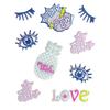 "Puffy" Sticker Soft Effect Assortment Wink 10 X 12cm