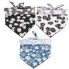 Dog Triangle Scarf Handkerchiefs Washable Cotton Dog Headband with Daisy Pattern