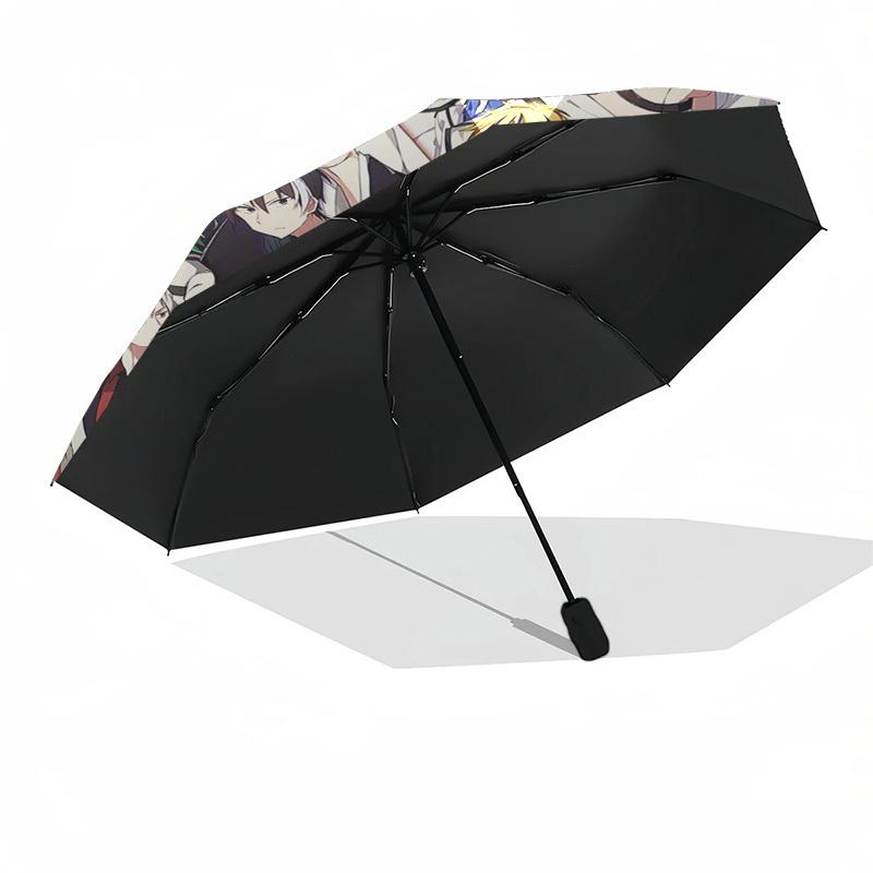 1pc Anime Characters Outdoor Umbrella - Automatic Opening/Closing - Portable 3-Fold Design - 8-Rib Iron Frame - Perfect Gift for Fans, Travelers,