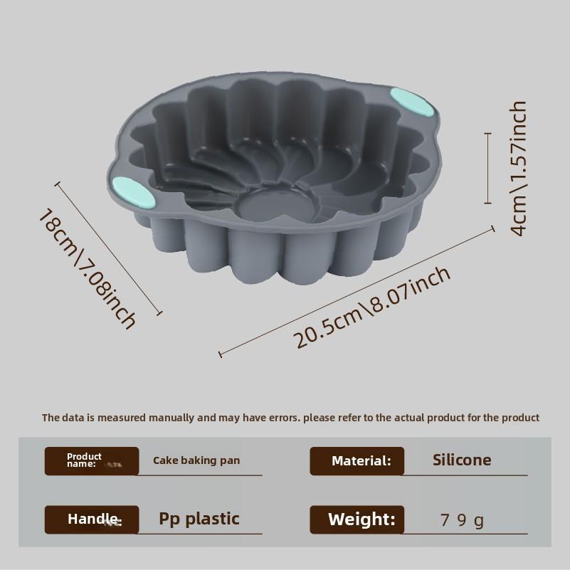 High-temperature resistant silicone cake mold, chiffon cookie, toast muffin cup, non-stick cake mold, baking mold