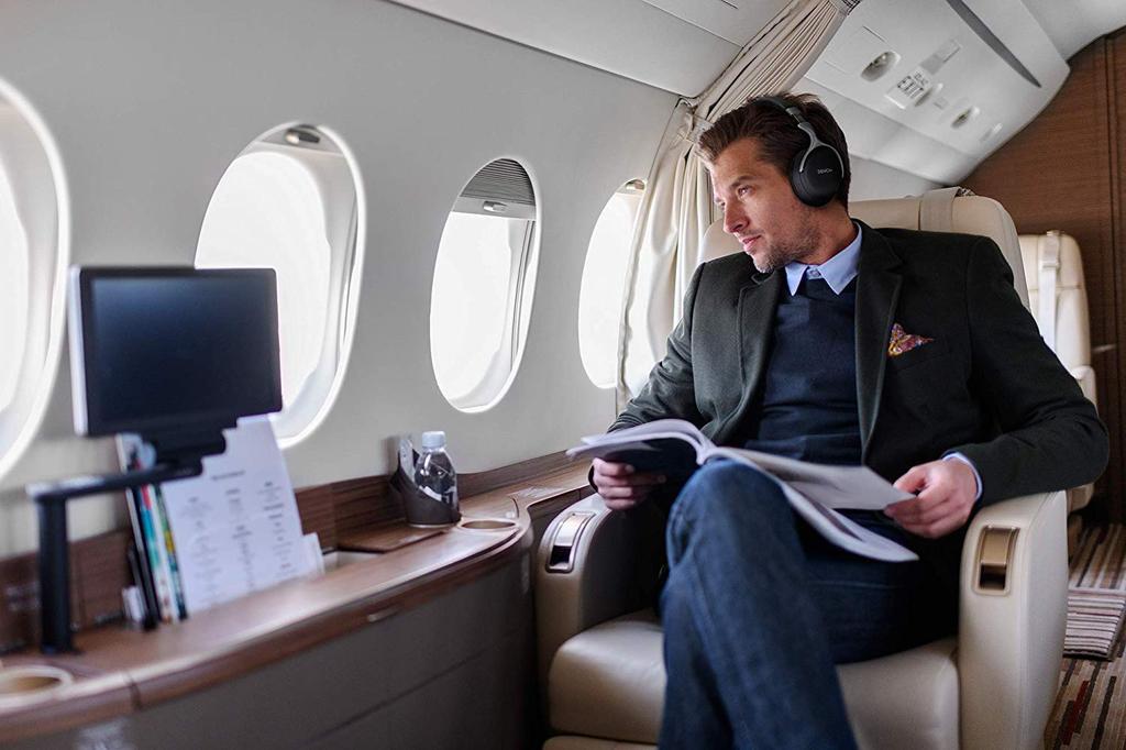 Denon AH-GC30 Wireless Noise-Canceling Headphones with Free Edge Drivers and aptX HD Codec Support (AH-GC30BKEM)