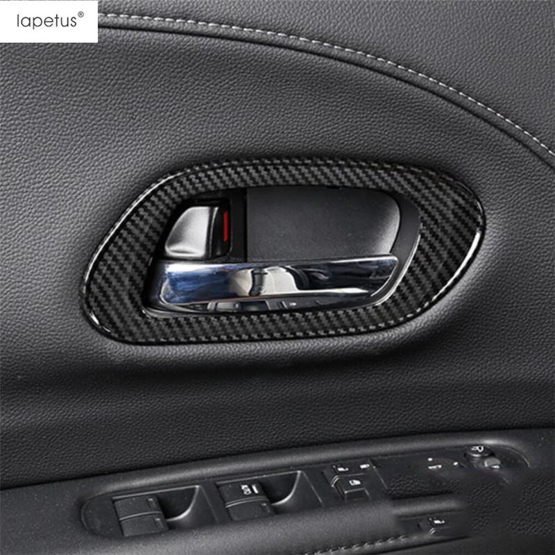 For Honda Vezel HR-V 2014 - Handle Bowl Steering Wheel Gear Window Lift AC Air Panel Cover Trim Carbon Fiber Accessories