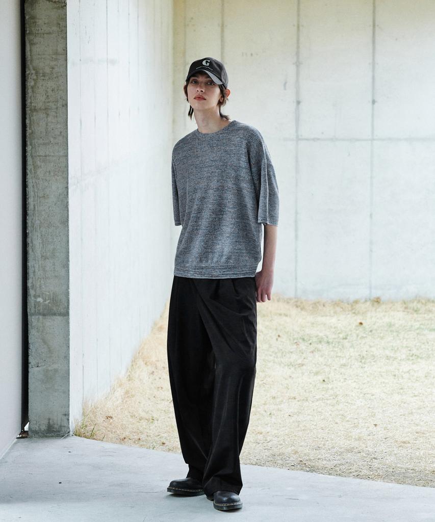 GLW Two-Tone Mixed Half Knit Gray
