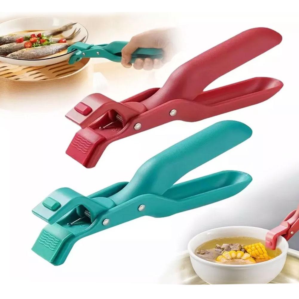 Multi-Purpose Anti-Scald Bowl Holder Clip for Kitchen Nylon Chuckle Clamp Bowl Dish Pot Holder Anti-hot Clip Kitchen Access V8W1