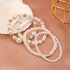 Set de Pulseras de Perlas Europeas y Americanas: Joyería de Mujer Nicho, Elegante, de 4 Piezas