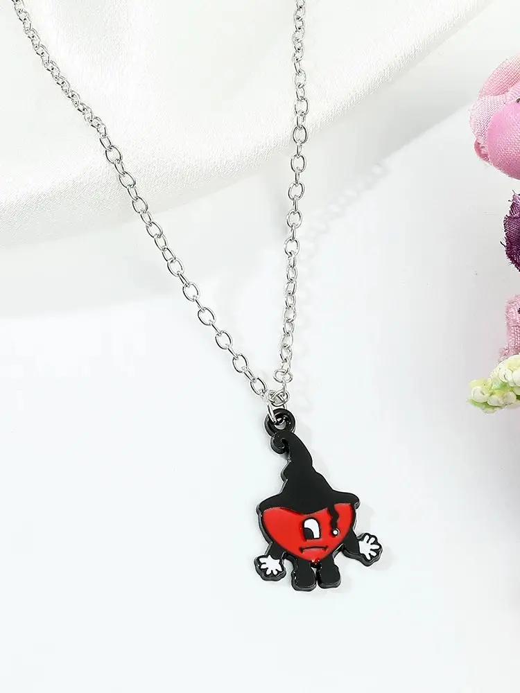 

Hot Selling Rabbit Pendant Necklace, Hip-hop Pop Singer Fan Gift Collar, Jewelry Men s and Women s Gift Creative Fashion Cool