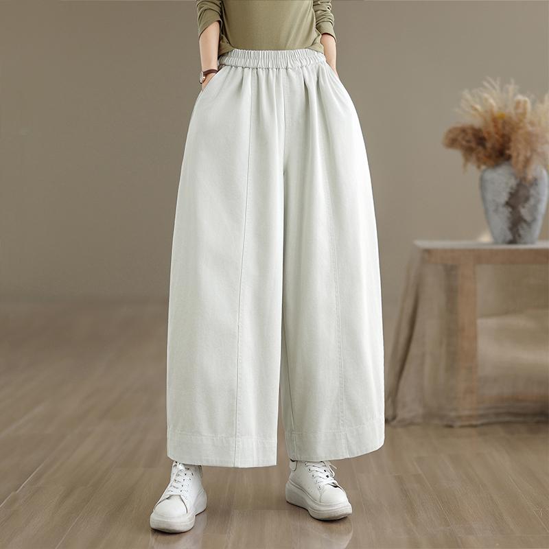 DIMANAF 2025 Plus Size Autumn Jeans New Long Pants Women Loose Denim Trousers Big Size Casual