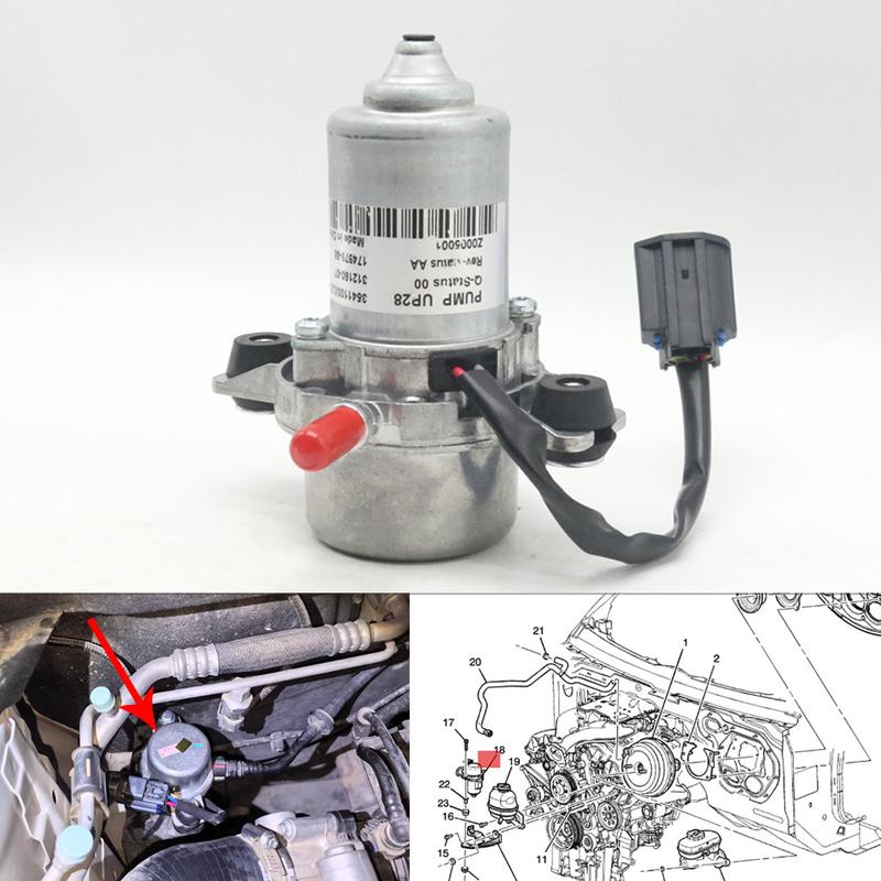 UP28 Electric Brake Booster Auxiliary Vacuum Pump For Cadillac XTS 2013-2019 CTS 2008-2014 STS 2008-2011 SRX 2010-2016