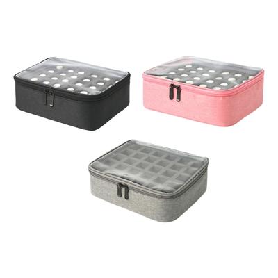 Amichevole per il Viaggio Smalto Organizzato Contiene 30 Flaconi Custodia per Oli Essenziali con Design Trasparenti Facile Accesso