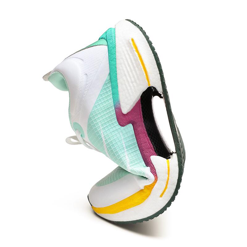 Carbon plate running shoes for men in 2025, new mesh breathable student practical shock-absorbing middle school sports shoes