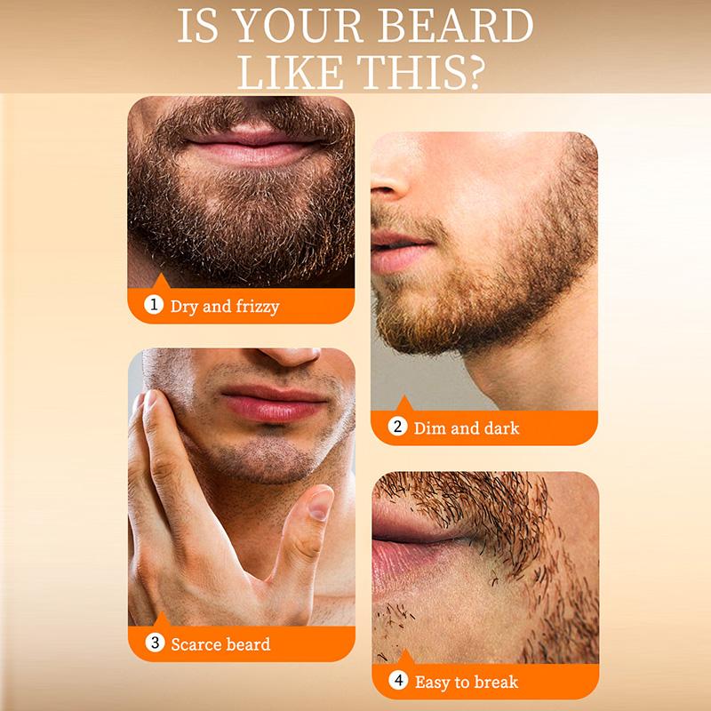 Beard Growth Oil – Activate Hair Follicles, Promote Thicker & Longer Beard, 30ml