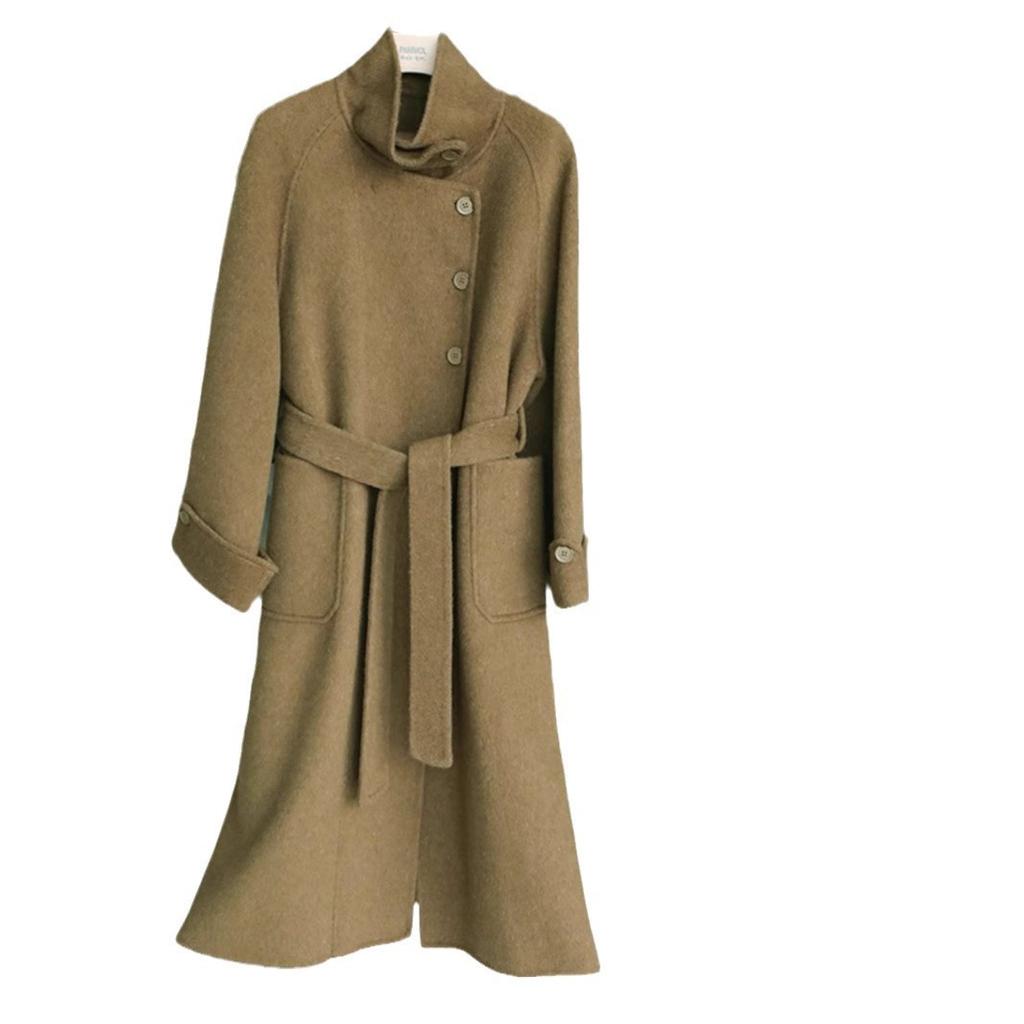 Autumn and winter new woolen coat women's double-sided wool coat women's loose temperament double-sided woolen coat