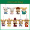 Plush Cartoon Rilakkuma Bear Doll Keychain Bag Pendant Toy Accessories Gifts