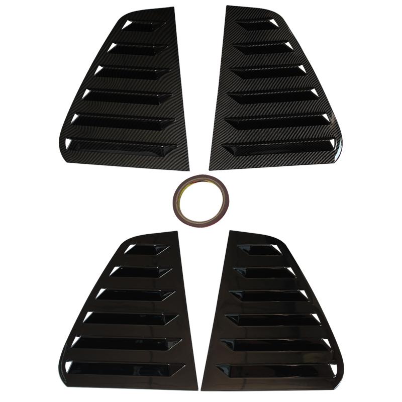 For Volkswagen Golf 7 MK7 7.5 GTI GTD R R-Line 2013-2020 Rear Side Window Louvers Air Vent Scoop Shades Sticker Car Accessories