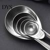 Kitchen 5Pcs/Set Measuring Spoon Anti-rust Solid Stainless & Home Steel Spoons for