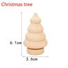 10 buc/set Păpuși din lemn pentru copii Figurine din lemn Decorațiune de Crăciun Meșteșug pentru copii DIY Pictură Lemn Copac Om de zăpadă Meșteșug Jucărie
