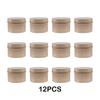 12pack/lot Metal Candle Tins Easy To Clean And Leak-proof Storage Containers Round Metal Tins
