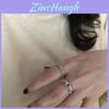 Chic And Stylish 925 Sterling Silver Chain Ring For Women With Adjustable Size Design
