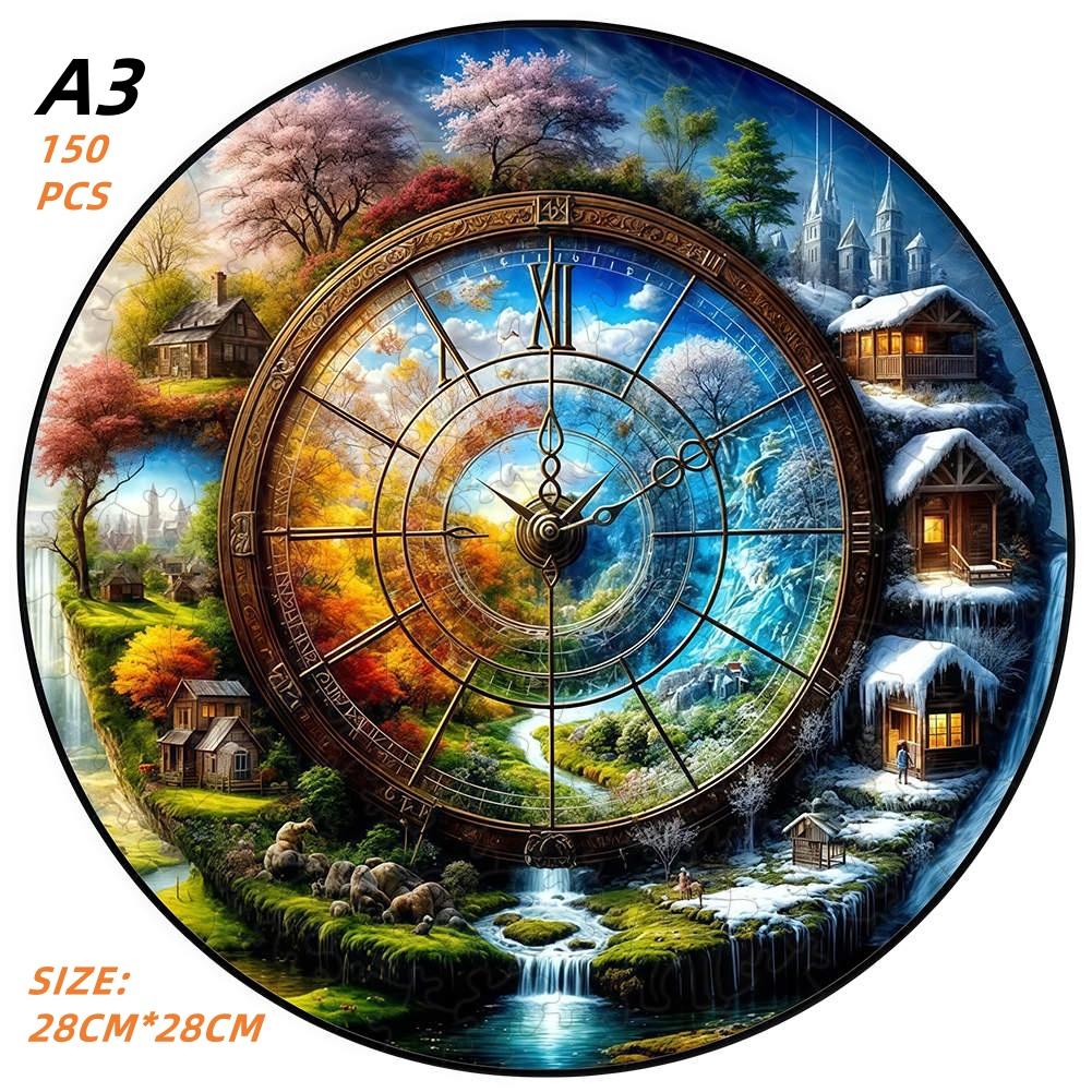 Paesaggio di Intaglio su Carta Sfida Puzzle di Legno Ideale Decorazione per la Casa Pittura Regalo Istruttivo Puzzle Attività progettato per Bambini Giocattolo