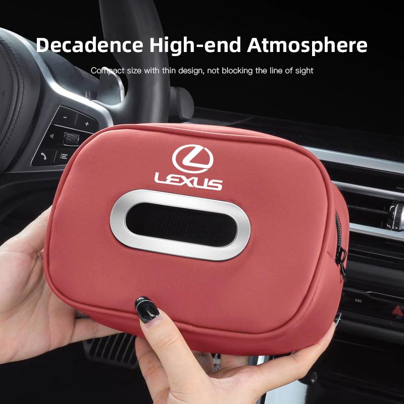 Auto-Sitzlehnen-Papiertuch-Taschen-Sonnenschutz-Aufbewahrungstasche für Lexus GS IS LS500h ES260 ES300h RX350h NX260 UX260 LM LC RZ450e
