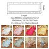 Solid Color Ruffled Edge Table Runner Rustic Style Tables Cover Dinning Table Runner  Kitchen Decor
