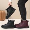 Women's fashion warm padded lining with ankle support comfortable soft elastic cushioning waterproof non-slip casual snow boots cotton shoes.