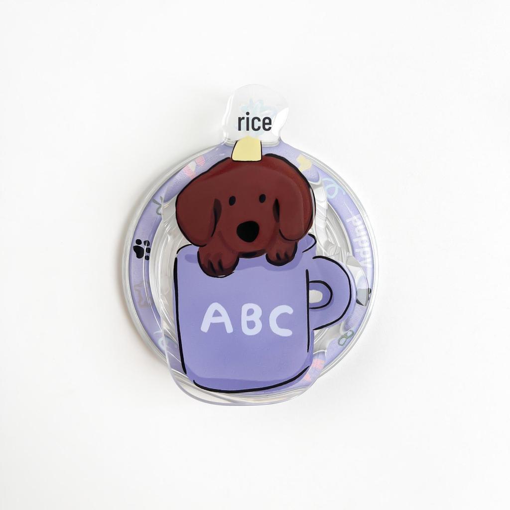 Magsafe Magnetischer Cartoon Handy Airbag Ständer - Einziehbarer Acryl Desktop Halter