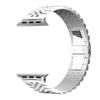 Keepwin 304 Stainless Steel Butterfly Buckle 5 Replacement Adjustable Bracelet Watch Band for Apple IWatch 9 8 Ultra 7 6 5 4 3