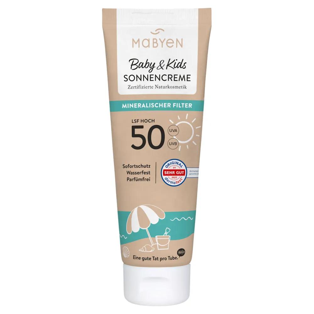 Mabyen Sun Cream Baby & Kids Sensitive LSF50, 100ml