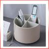 ABKY-Bathroom Organizer Leather Make Up Brush Sundry Storage Box Pen Holder Lipstick Holder Perfume Stand Jewelry Box