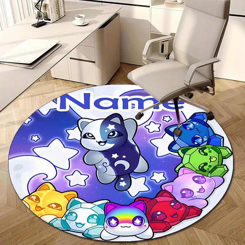Personalized A-AphmauS Round Chair Office Rug - Perfect for Mat, Office Chair & More - Ideal Gift for Birthdays and Holidays
