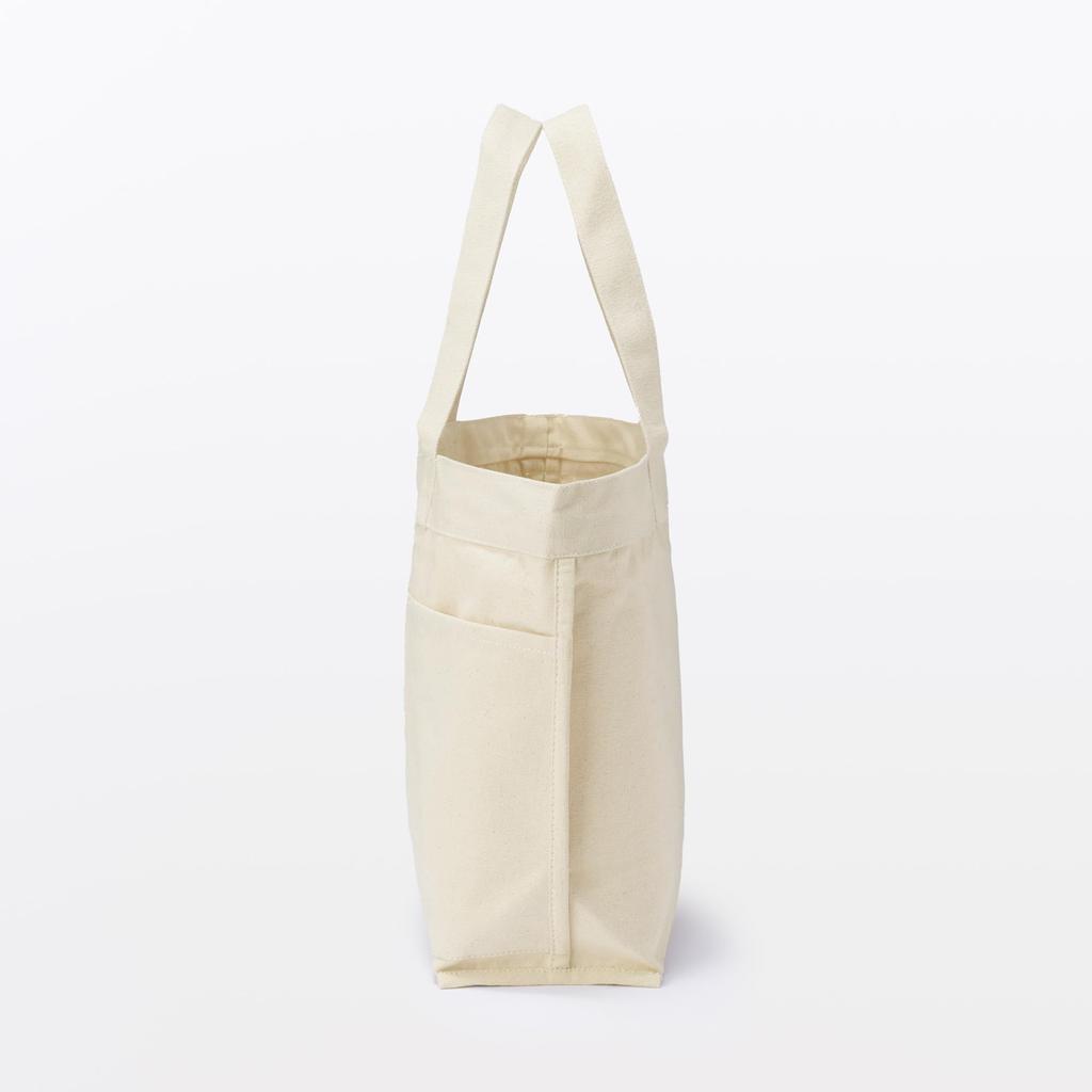 MUJI Canvas Horisontell Tygkasse, Unisex, Vuxen, EGB20A6S, Naturfärg
