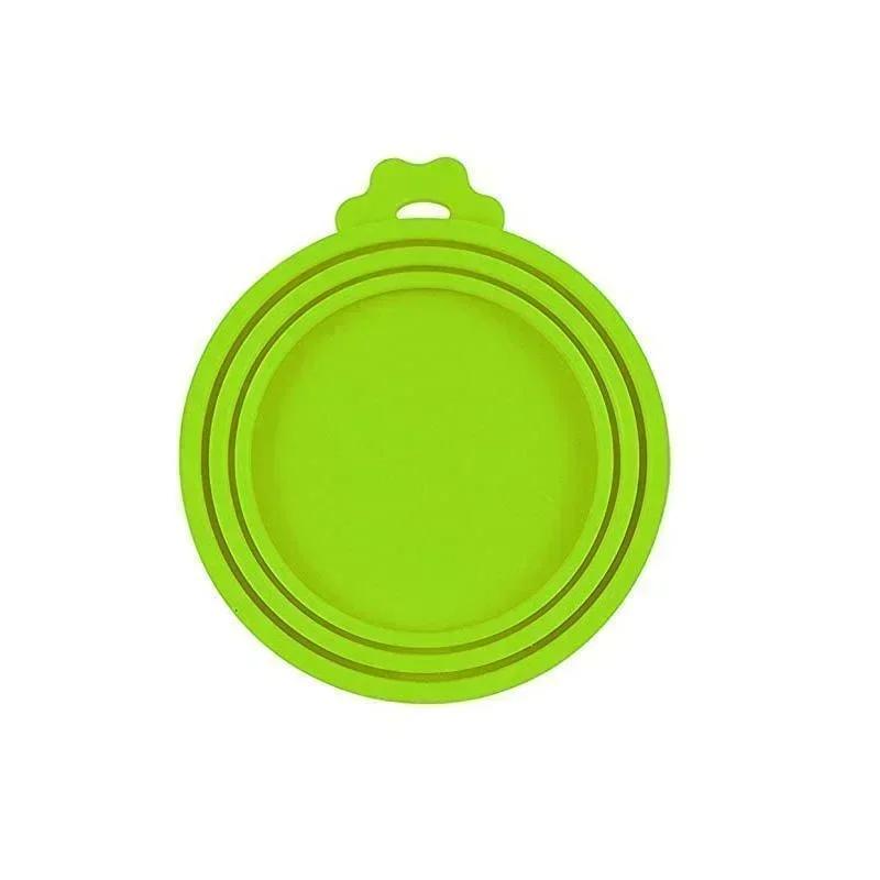1 Pcs Reusable 3 In 1 Pet Food Can Silicone Cover Dogs Cats Storage Tin Cap Lid Seal Cover Pet Supplies For 8.5cm/7.5cm/6.5cm