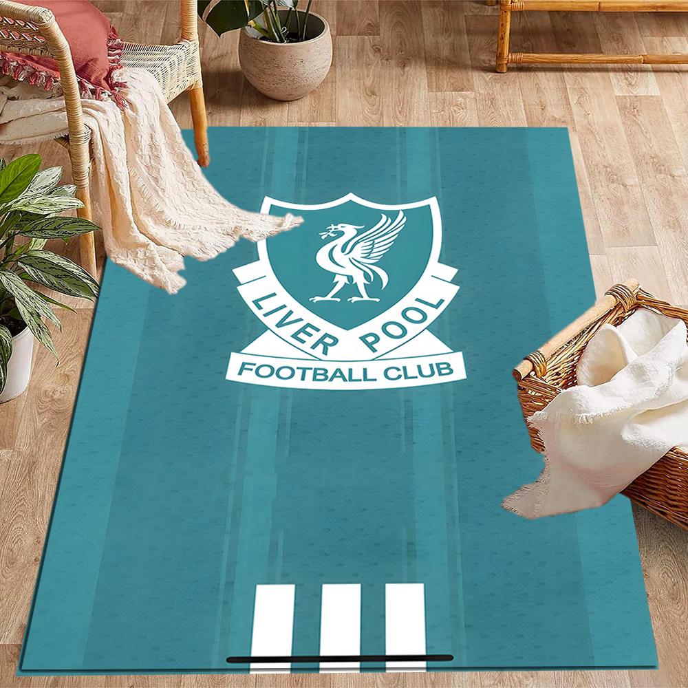 Liverpool Football Club Themed Floor Mat Nonslip Mat Decorative For Living Room Game Room Doormat Machine Washable Vintage Decorative