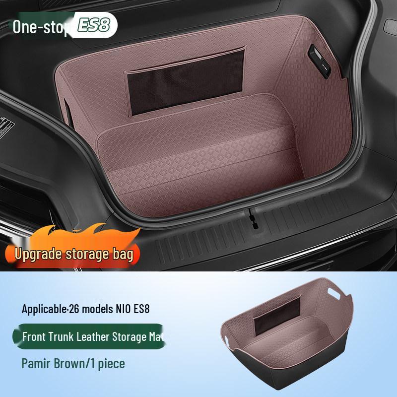 Compatible Storage Box Mats for 26 Models of Third Gen Nio ES8 - Front & Rear Trunk Interior Accessories.