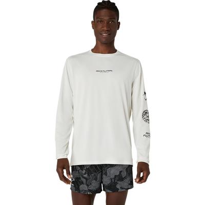 Running Wear FUJITRAIL LOGO LS TOP 2011D525 100 L Men's (CREAM)