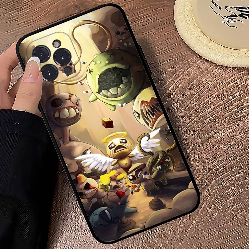 Game The Binding Of I-Isaac Black Soft Phone Case For IPhone 16 15 14 13 11 12 17 Pro Max Mini Plus