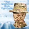 Colorful Fishing Cap Full Face Mask Set Sunscreen Camouflage Caps Mask Set Sun Hat  Climbing