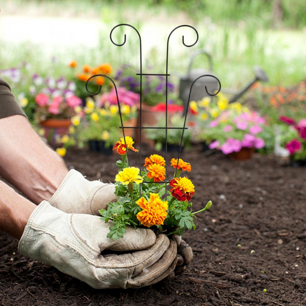 1pc Plant Climbing Frame 4.*3.*0.3cm Iron Rattan Bracket Vine Climb Rack