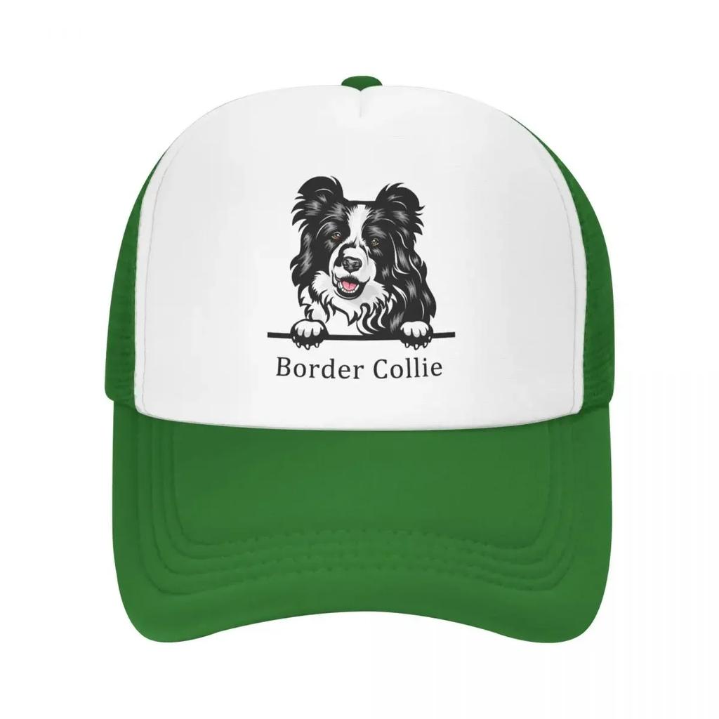 Custom Border Collie Dog Baseball Cap Outdoor Women Unisexs Adjustable Pet Animal Trucker Hat Autumn Personalized Dad Hat
