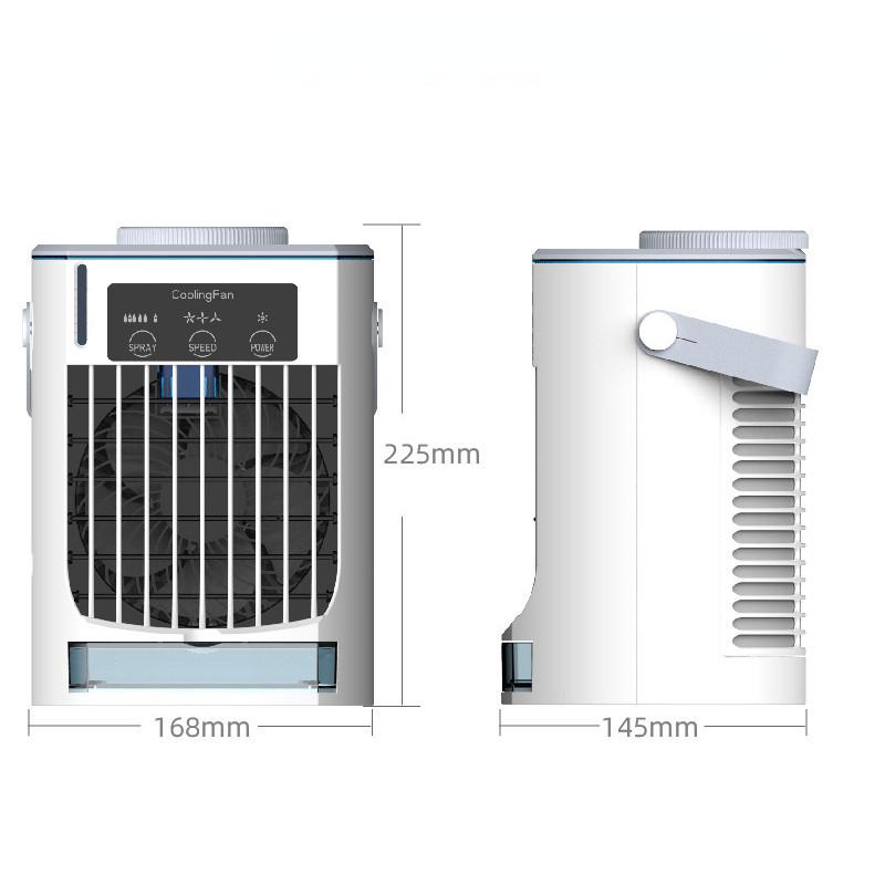 7W Mini Desktop Bladeless Fan Portable USB Charging Fan Household Detachable Filter Air Conditioning Fan 168*145*225mm