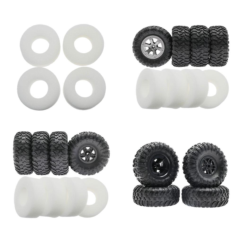 4Pcs RC Car Wheel Tires Set Replacements for MN90 MN91 MN99 MN99S Model Buggy Parts DIY Modified